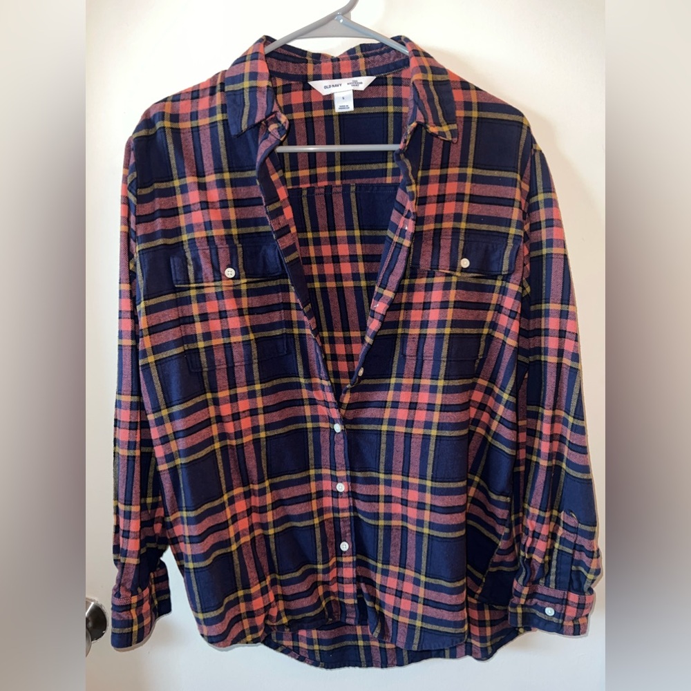 SET OF 5 DIFFERENT - old navy flannel shirts size S